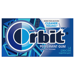 Orbit Gum, Sugar Free, Peppermint, 14 gums