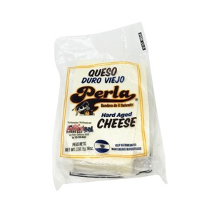 Perla Bandera de El Salvador Queso Duro Viejo, Hard Aged Cheese, 14 oz