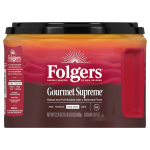 Folgers Ground Med-Dark Gourmet Supreme Coffee, 22.6 oz (1 lb 6.6 oz) 640 g