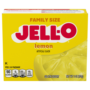 Jell-O Lemon Gelatin Dessert Family Size, 6 oz (170 g)