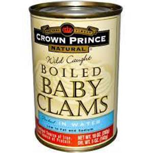 Crown Prince Boiled Baby Clams, Whole, 10 oz