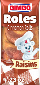 Bimbo Raisin Cinnamon Rolls, Twin Pack, 2 count, 4.23 oz