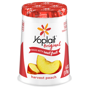 Yoplait Low Fat Harvest Peach Yogurt, 6 oz (170 g)