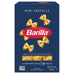 Barilla Mini Farfalle, 1 lb (454 g)