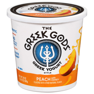 The Greek Gods Greek Style Peach with Honey Yogurt, 24 oz (1 lb 8 oz) 680 g