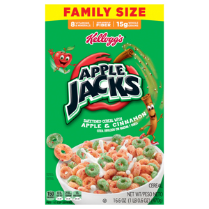 Apple Jacks Cereal Family Size, 16.6 oz (1 lb 0.6 oz) 470 g