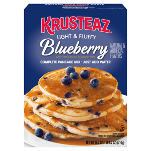 Krusteaz Light & Fluffy Blueberry Pancake & Waffle Mix, 25.2 oz (1 lb 9.2 oz) 714 g