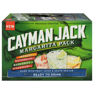 Cayman Jack Malt Beverage, Premium, Mango, Watermelon, Margarita, Strawberry, Margarita Pack, 12 - 12 fl oz cans