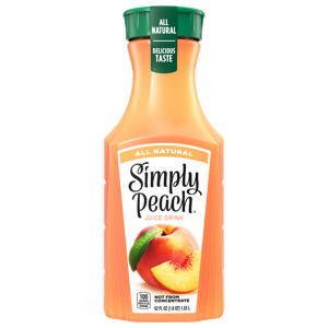 Simply Juice Drink, Peach, All Natural, 52 fl oz (1.6 qt) 1.53 l