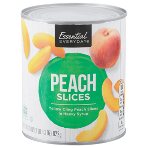 Essential Everyday Peach Slices, 29 oz (1 lb 13 oz) 822 g