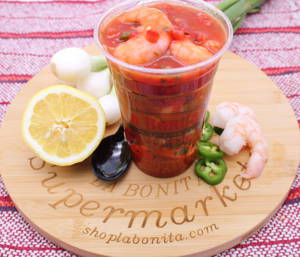 Coctel De Camaron Vaso Juice Bar /Shrimp Cocktail 20Z