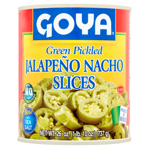 Goya Green Pickled Jalapeño Nacho Slices, 26 oz