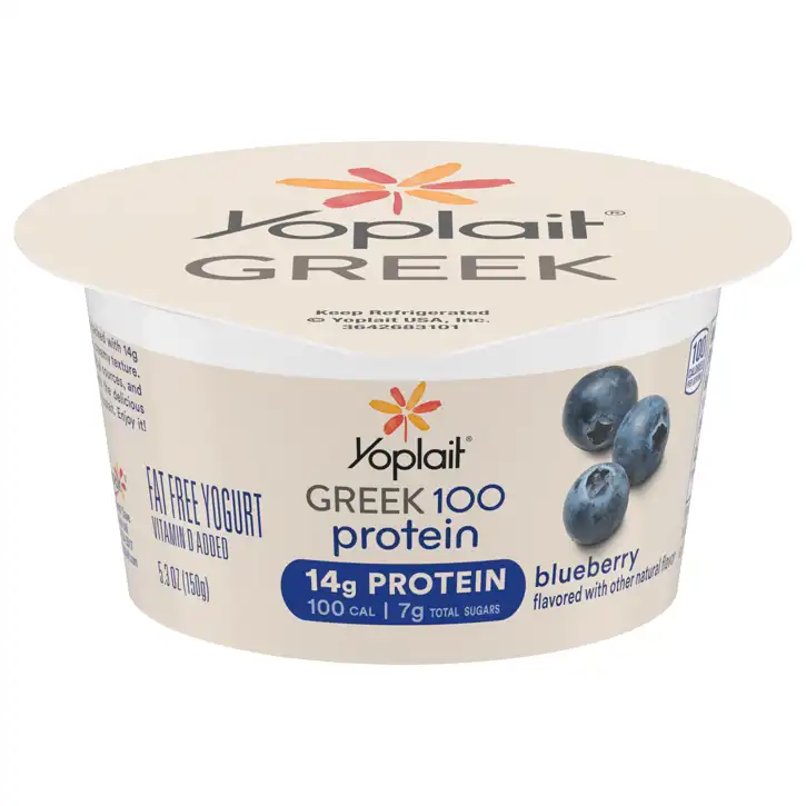 Yoplait Yogurt, Fat Free, Greek, Blueberry, 5.3 Oz (150 G