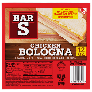 Bar S Chicken Bologna, 12 oz (340 g)