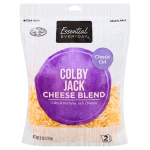 Essential Everyday Cheese Blend, Colby Jack, Classic Cut, 8 oz (226 g)