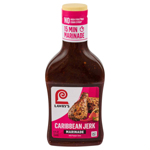 Lawry's Caribbean Jerk With Papaya Marinade, 12 fl oz