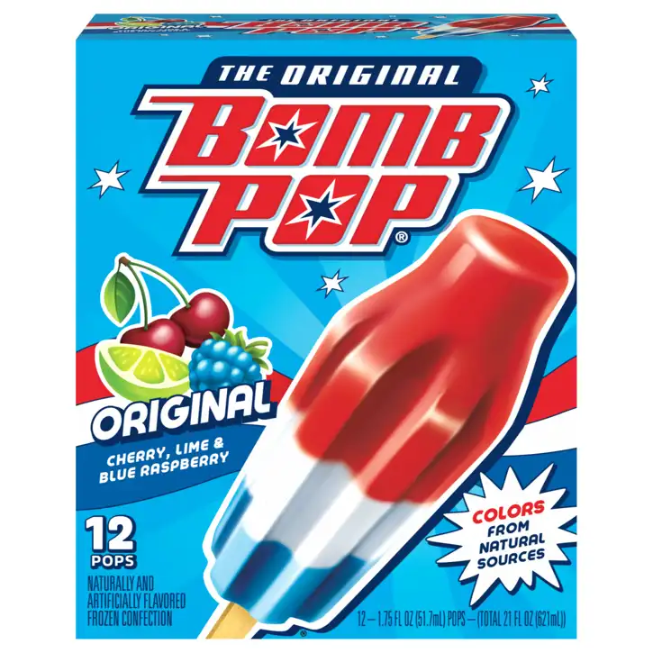 Ad Items – Riesbeck's Zanesville – Bomb Pop Original Pops, 12
