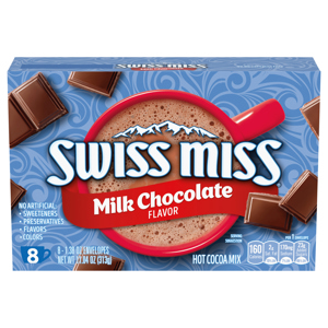 SWISS MISS HOT COCOA MIX, MILK CHOCOLATE FLAVOR, 8 - 1.38 OZ ENVELOPES [11.4 OZ (313 G)]