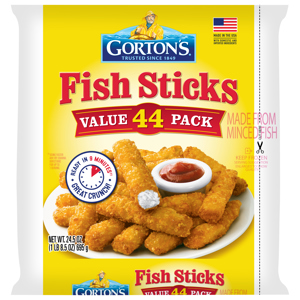 Gorton's Fish Sticks Value Pack, 44 count [24.5 oz (1 lb 8.5 oz) 695 g]