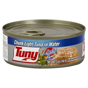 Tuny Tuna, Chunk Light, in Water, 5 oz (142 g)
