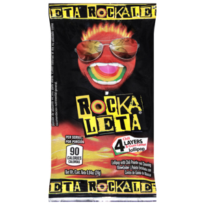 Rocka Leta Lollipop, 4 Layers, Chili & Gum Center, 0.84 oz (24 g)
