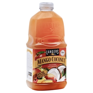 Langers Juice Cocktail, from Concentrate, Mango Coconut, 64 fl oz (2 qt) 1.89 lt