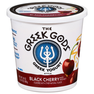 The Greek Gods Greek Style Black Cherry with Honey Yogurt, 24 oz (1 lb 8 oz) 680 g