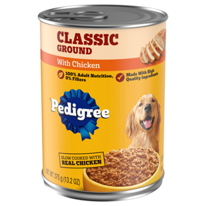 Pedigree Classic Ground With Chicken Food for Dogs, 375 g (13.2 oz)