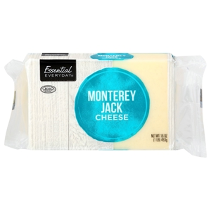 Essential Everyday Cheese, Monterey Jack, 16 oz (1 lb) 453 g