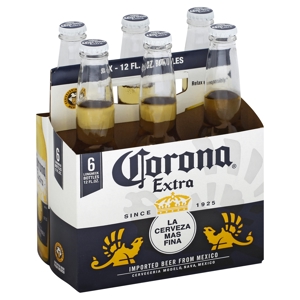 Corona Beer, 6 - 12 fl oz bottles