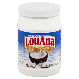 LouAna Coconut Oil, 100% Pure, 30 fl oz (1 pt 14 fl oz) 887 ml