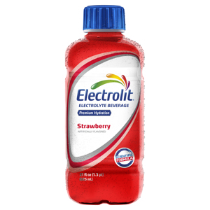 Electrolit Strawberry Electrolyte Beverage, 21 fl oz (1.3 pt) 625 ml