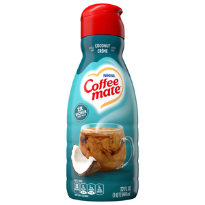 Coffee-Mate Creamer, Non-Dairy, Coconut Creme, 32 fl oz (1 qt) 946 ml