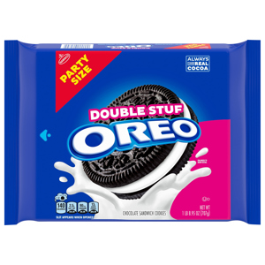 Oreo Double Stuf Chocolate Sandwich Cookies Party Size, 1 lb 8.95 oz (707 g)
