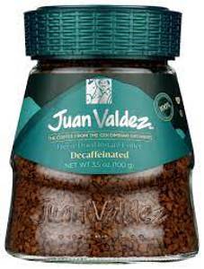 Juan Valdez Freeze Dried Decaffeinated Instant Coffee, 3.5 oz (100 g)