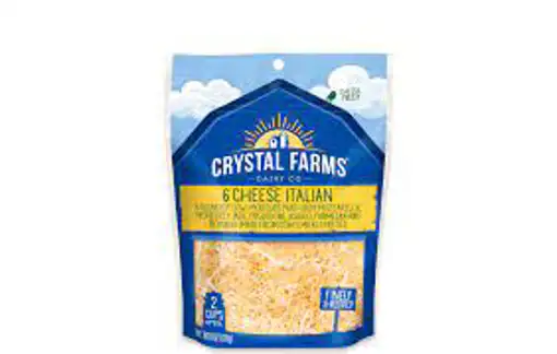 Crystal Farms Cheese, Cheese Italian, Finely Shredded, oz (198 g)