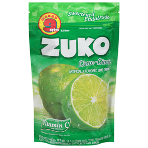Zuko Drink Mix, Lime-Limon, 14.1 oz