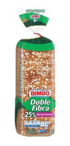 Bimbo Doble Fibra, Double Fiber Bread, 20.4 oz