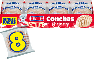 Bimbo Vanilla Pastry, 8 packs, 16.96 oz