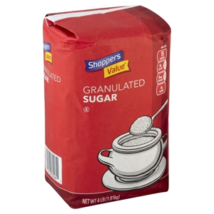 Shoppers Value Sugar, Granulated, 4 lb (1.81 kg)