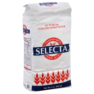 Selecta Wheat Flour, Enriched, All Purpose, 2 lb (907 g)