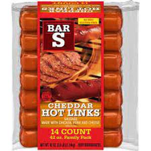 Bar S Bar-S® Cheddar Hot Links 14 Ct Pack, 42oz