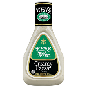 Ken's Steak House Creamy Caesar Dressing, 16 fl oz (1 pt) 473 ml