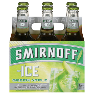 Smirnoff Beer, Green Apple, 6 - 11.2 fl oz bottles