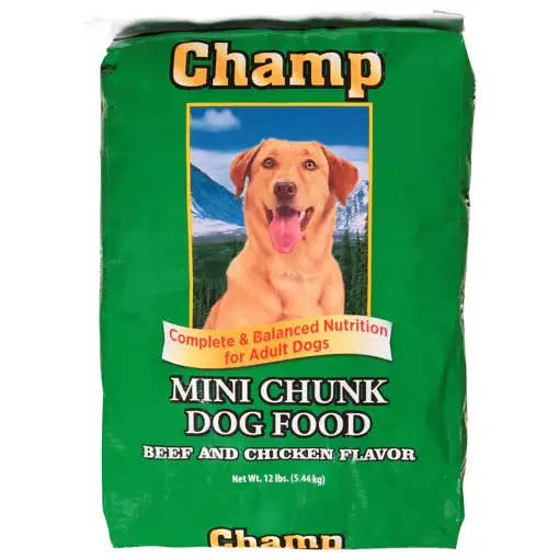 Chunk dog food best sale