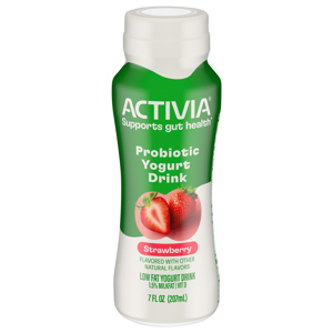 Activia Low Fat Probiotic Strawberry Yogurt Drink, 7 fl oz (207 ml)