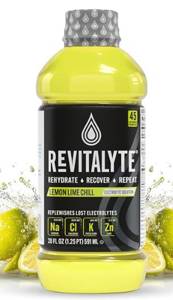 Revitalyte Electrolyte Solution, Lemon Lime Chill, 20 fl oz (1.25 pt) 591 ml