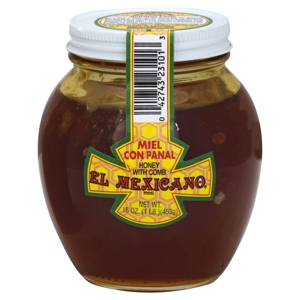 El Mexicano Honey, with Comb, 16 oz (1 lb) 453 g