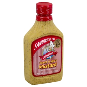 Woebers Mustard, Sweet & Spicy, 16 oz (1 lb) 453.6 g