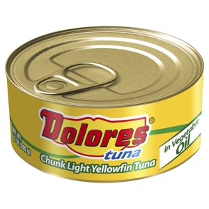 Dolores Yellowfin Tuna, Chunk Light, in Vegetable Oil, 10 oz (295 g)